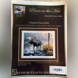 Counted Cross Stitch “Moose” Kit
